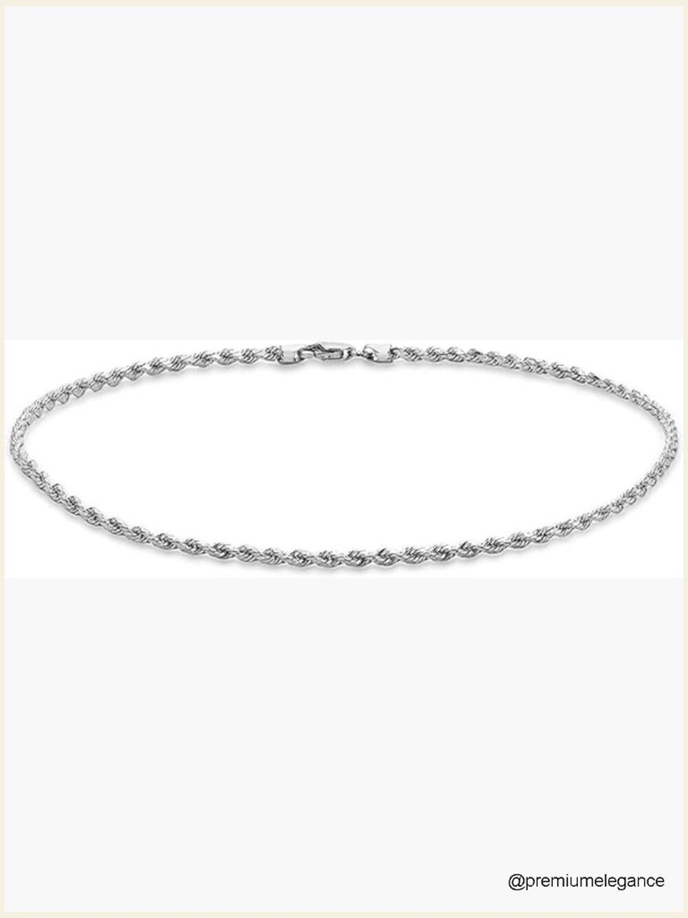 Gold Plated Rope Chain Anklet, 9-11 inch, Durable Foot Jewelry for Work Party